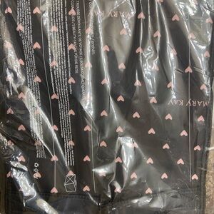 Mary Kay Black Travel Roll-Up Bag with Pink Hearts